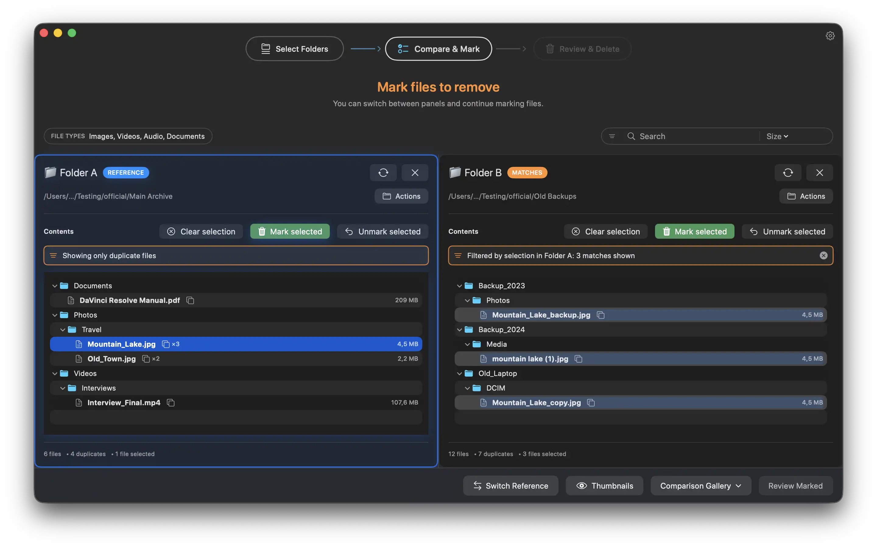 Cross-panel highlighting